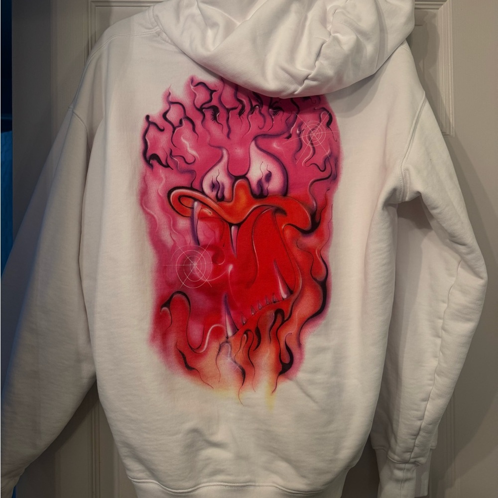 Carhartt WIP White Hoodie with baby babybrush duck